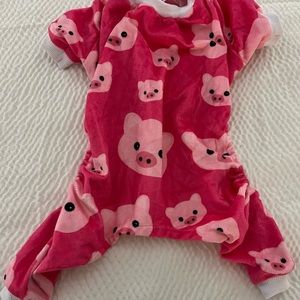 Dog Piggy Pajamas NWOT